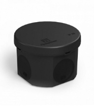 Коробка распределительная 60-0110-9005 для прямого монтажа двухкомпонентная безгалогенная (HF) черная 70х50 (168шт/кор) Промрукав